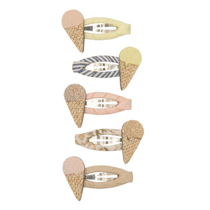 Mimi & Lula Mini Hair Clic Clacs Clips "Ice Cream"