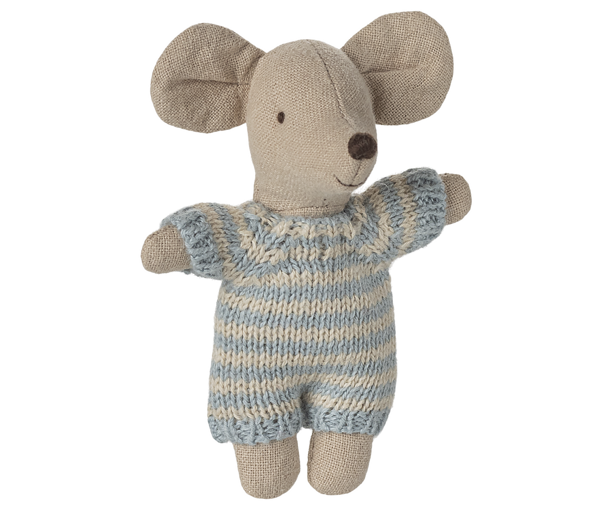 Maileg Babymaus in Tragetasche | Blue