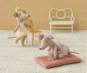 Maileg Souris ballerine Petite Sœur | Blanc cassé