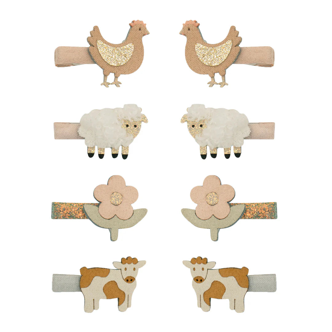 Mimi & Lula Mini Haar-Clips "Animal Farm"