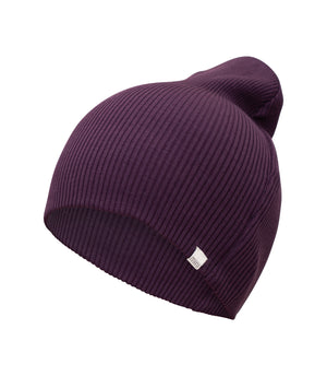 Minimalisma "Bambi" Beanie Seide Baumwolle in Blackberry