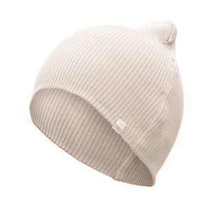 Minimalisma "Bambi" Beanie Seide Baumwolle in Ecru