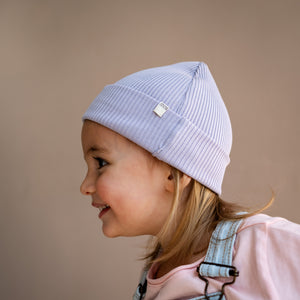 Minimalisma Bambi Beanie Seide Baumwolle in Mauve – Detailansicht 4