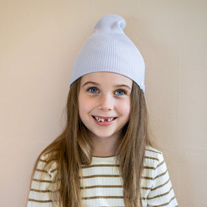 Minimalisma Bambi Beanie Seide Baumwolle in Mauve – Detailansicht 2
