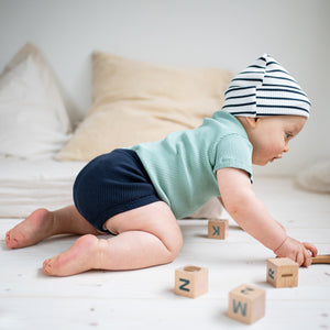 Minimalisma "Bambi" Beanie Seide Baumwolle in Sailor – Detailansicht 6