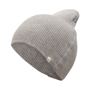minimalisma Beanie Seide-Baumwolle "Bambi" Grey Melange
