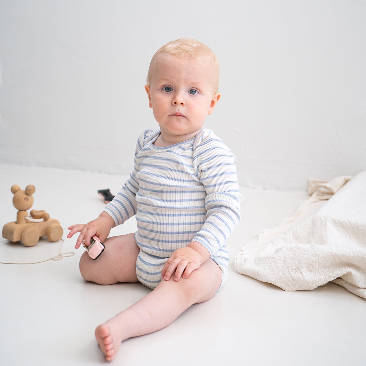 minimalisma Body Seide-Baumwolle "Bono" Clear Stripes