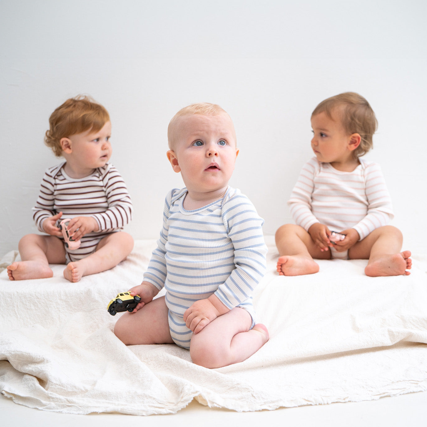 minimalisma Body Seide-Baumwolle "Bono" Sweet Stripes