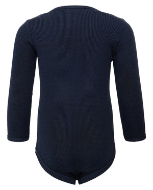 minimalisma Silk-Cotton Bodysuit "Bono" Dark Blue