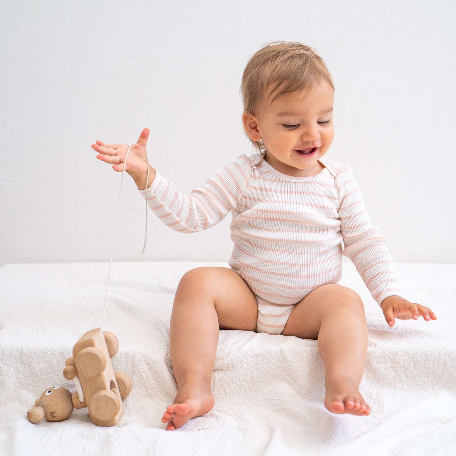 minimalisma Body Seide-Baumwolle "Bono" Sweet Stripes