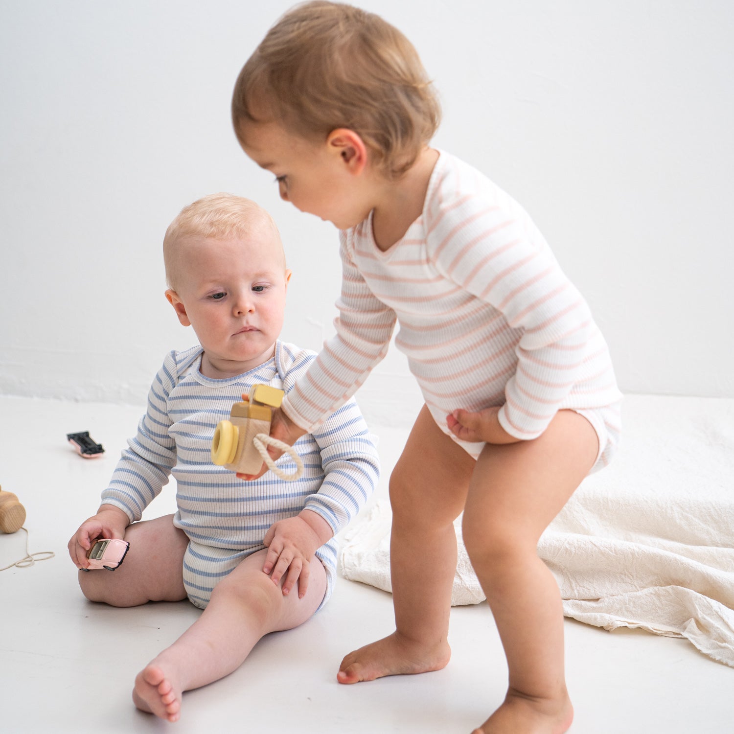 minimalisma Body Seide-Baumwolle "Bono" Sweet Stripes