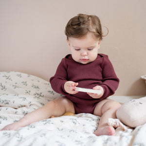 Minimalisma "Alaska" Body Merino in Bordeaux – Detailansicht 3