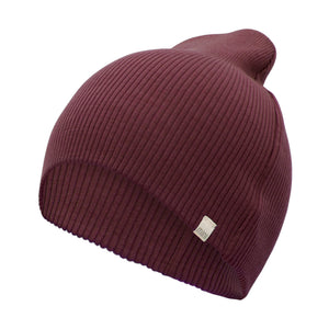 Minimalisma "Andersen" Merino Beanie in Bordeaux