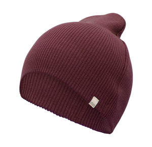 Minimalisma "Andersen" Merino Beanie in Bordeaux