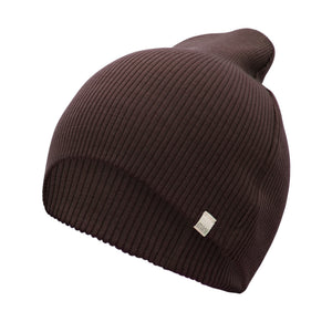 Minimalisma "Andersen" Merino Beanie in Dark Chocolate