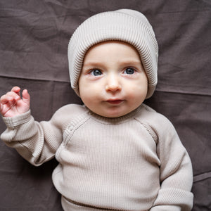 Minimalisma "Andersen" Merino Beanie in Hemp – Detailansicht 3