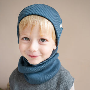 Minimalisma "Andersen" Merino Beanie in Surf Blue – Detailansicht 2
