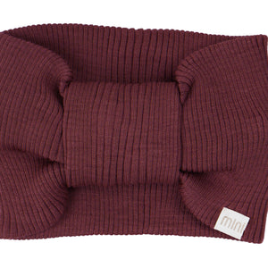 Minimalisma Stirnband Merino Alba in Bordeaux