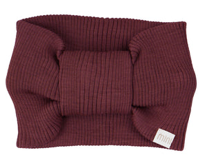 Minimalisma Stirnband Merino Alba in Bordeaux