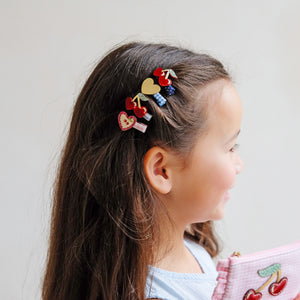 Mimi & Lula Mini Pinces à Cheveux "Cerises Rouges"