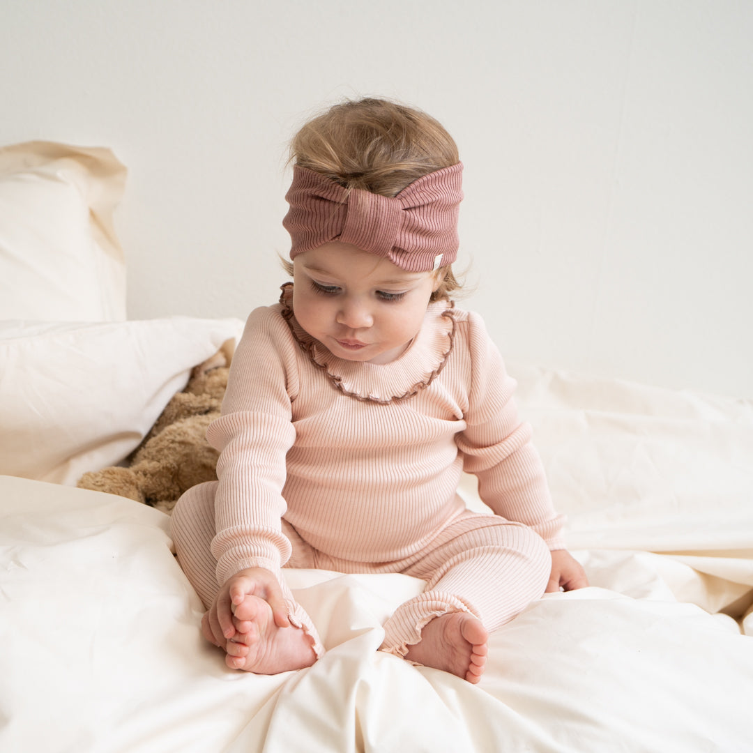 minimalisma Stirnband Seide-Baumwolle "Bi" Antique Rose