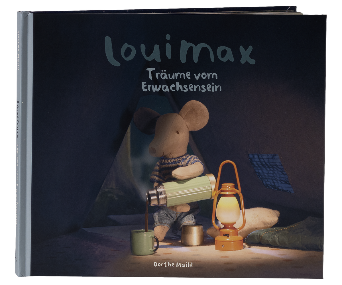 Maileg Louis Max Bilderbuch mit liebevollen Illustrationen, Kinderbuch zum Vorlesen