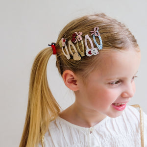 Mimi & Lula Mini Haar-Clips "Kittybow"