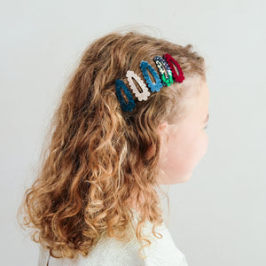 Mimi & Lula Mini Haar-Clips "Blackberry Scalloped"