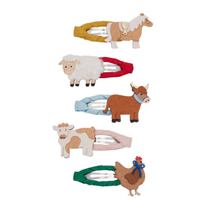 Mimi & Lula Mini Haar-Clips "Fun Farm"