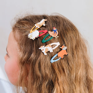 Mimi & Lula Mini Haar-Clips "Fun Farm"
