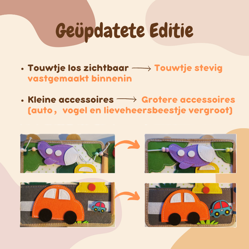 Joymaxx Montessori Beschäftigungsbuch Giraffe für Kleinkinder