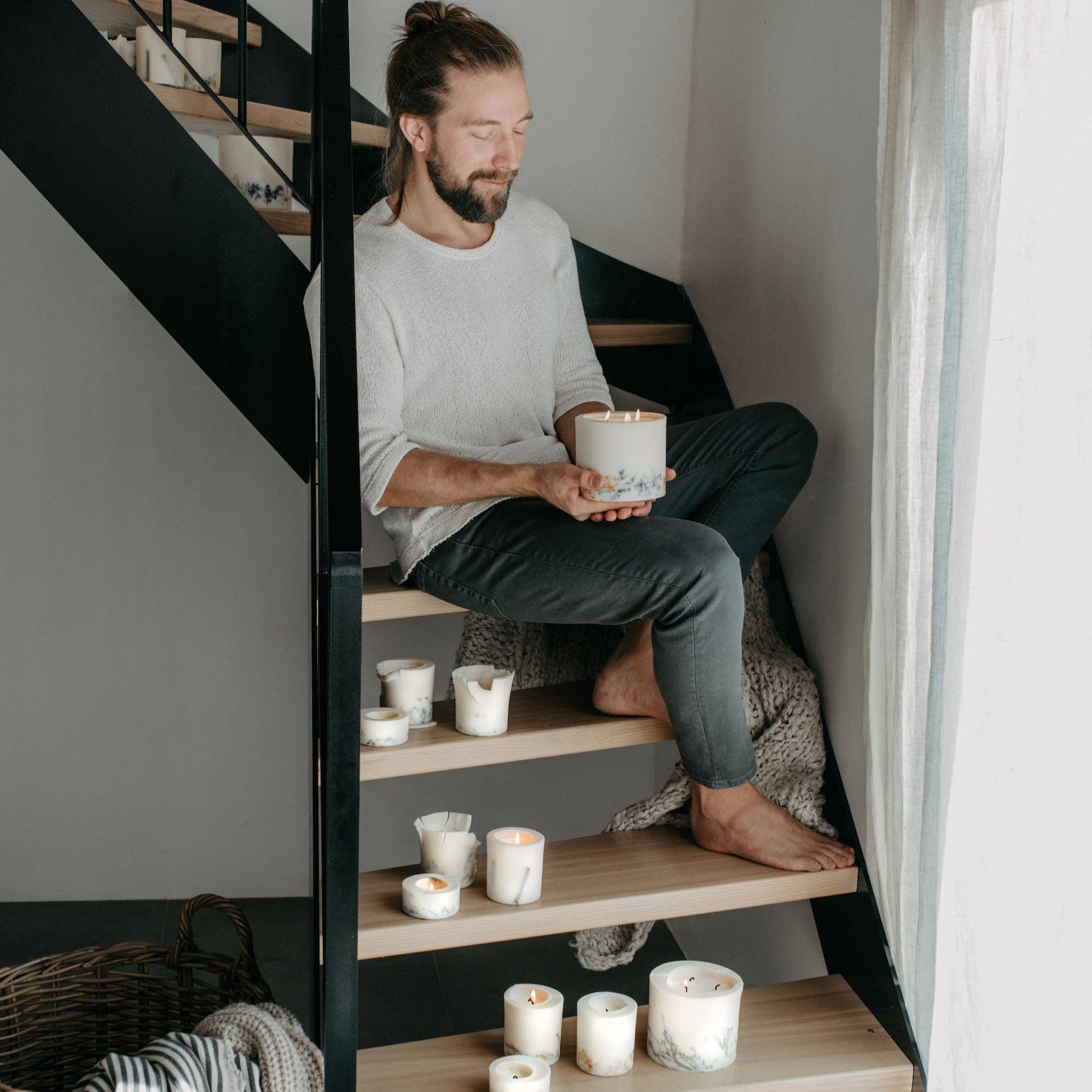 the Munio Mini Sojawachs Duftkerze -  Lavendel