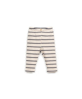 Gestreifte Jersey-Leggings mit elastischem Bund und Kokosknopf, hergestellt in Portugal.