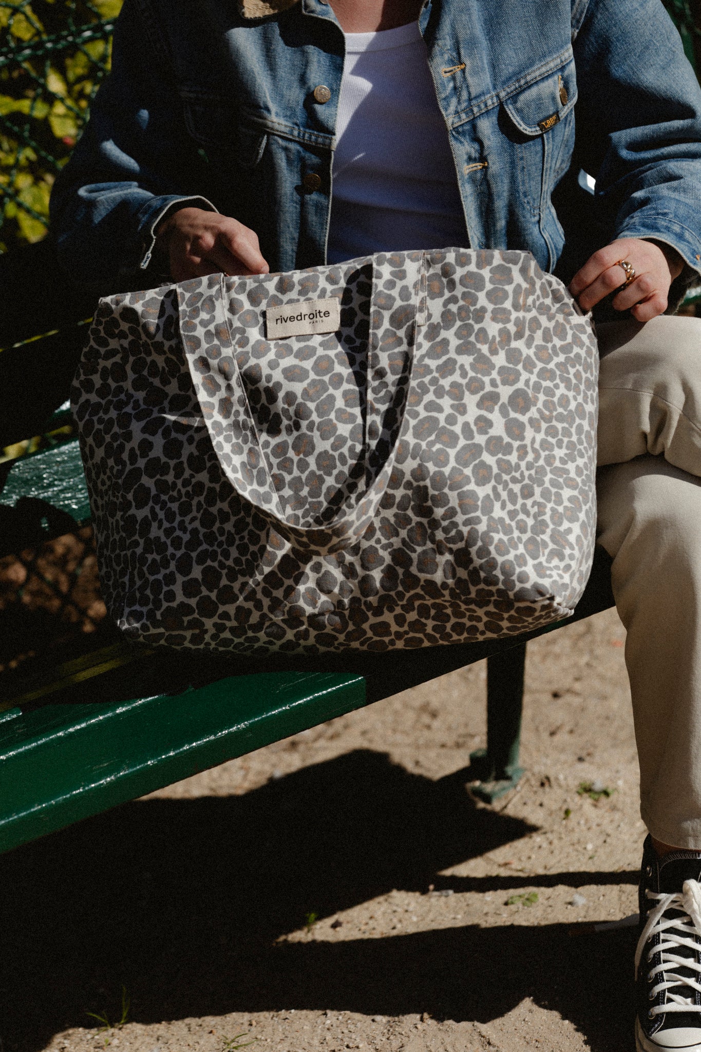 Rive Droite Wickeltasche "Darcy" Leopard Grey