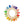  „Grapat Brots Holzfiguren im Regenbogen-Design“