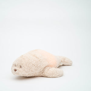 Moonie Kuscheltier Robbe mit Licht 2.0 "Organic Humming Seal" | Sand