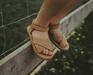 Donsje Sandalen  "Otis" Taupe Leather