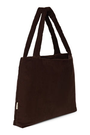 Studio Noos Sac Shopper Rib Puffy « Mom Bag » | Dark Brown