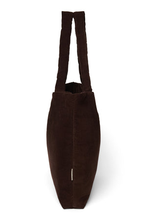 Studio Noos Sac Shopper Rib Puffy « Mom Bag » | Dark Brown