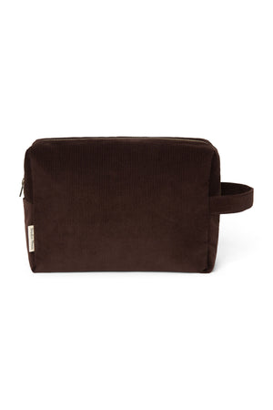 Studio Noos Trousse de Toilette Matelassée Rib "Toiletry Bag" | Marron Foncé
