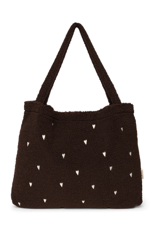 Studio Noos Sac Shopper Teddy "Mom Bag" | Chocolate Hearts