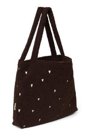Studio Noos Sac Shopper Teddy "Mom Bag" | Chocolate Hearts