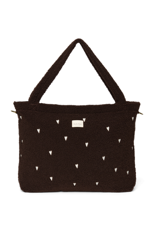 Studio Noos Sac à langer Teddy "Diaper Bag" | Chocolate Hearts