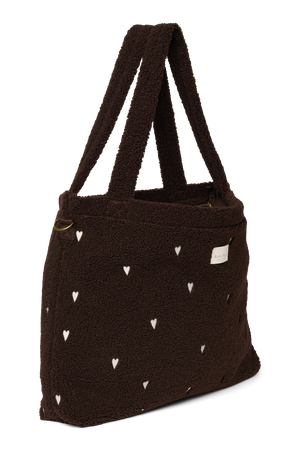 Studio Noos Sac à langer Teddy "Diaper Bag" | Chocolate Hearts