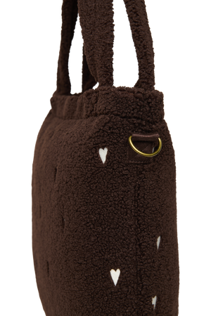 Studio Noos Sac à langer Teddy "Diaper Bag" | Chocolate Hearts