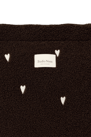 Studio Noos Sac à langer Teddy "Diaper Bag" | Chocolate Hearts