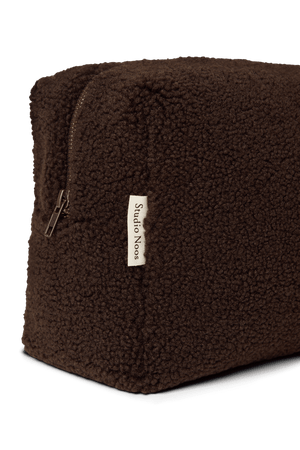 Studio Noos Trousse de toilette Teddy "Toiletry Bag" | Chocolate