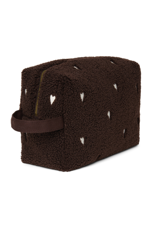 Studio Noos Trousse de toilette Teddy "Toiletry Bag" | Chocolate Hearts