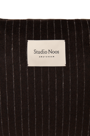 Studio Noos Sac à langer en flanelle rayée "Diaper Bag" | Marron