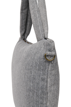 Studio Noos Wickeltasche Flannel Chalkstripe "Diaper Bag" | Light Grey